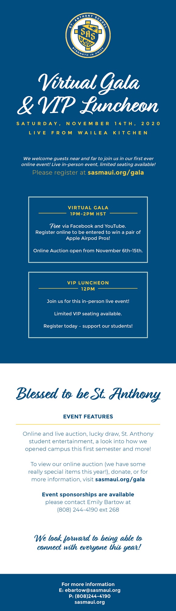 St. Anthony School of Maui Gala 2020