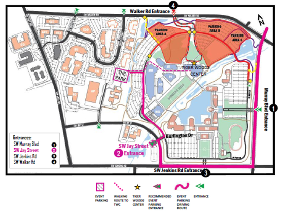 Nike Campus Map Beaverton - Table Rock Lake Map