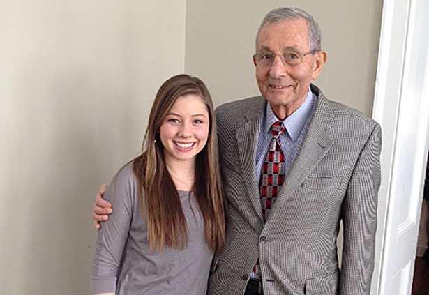 Olivia Tzagournis with Dr. Manuel Tzagournis