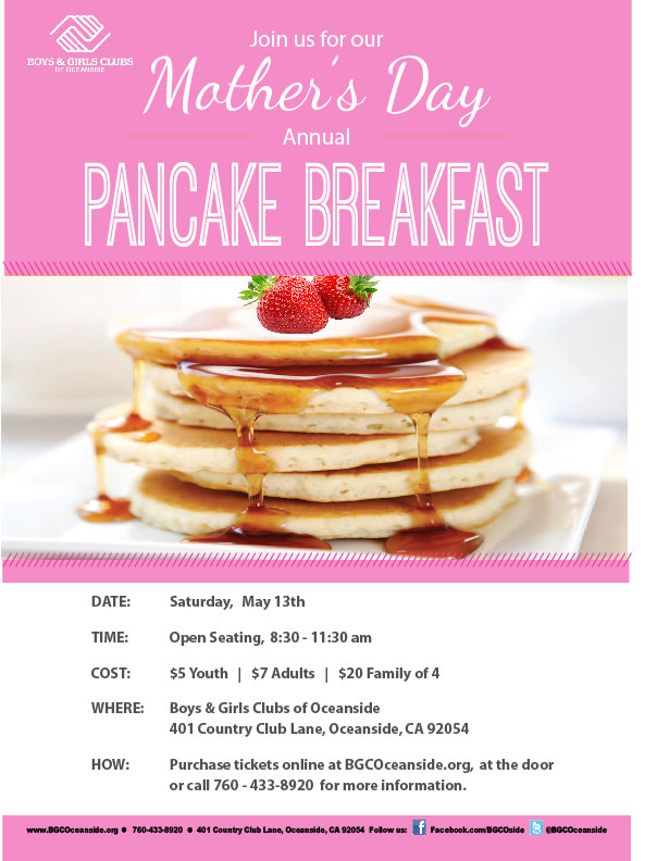 Mother's Day Pancake Breakfast 2017