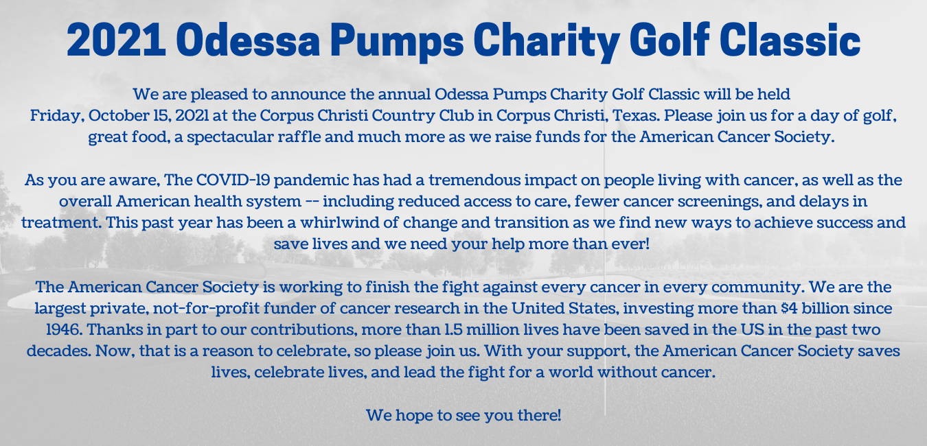 2021 Odessa Pumps Charity Classic