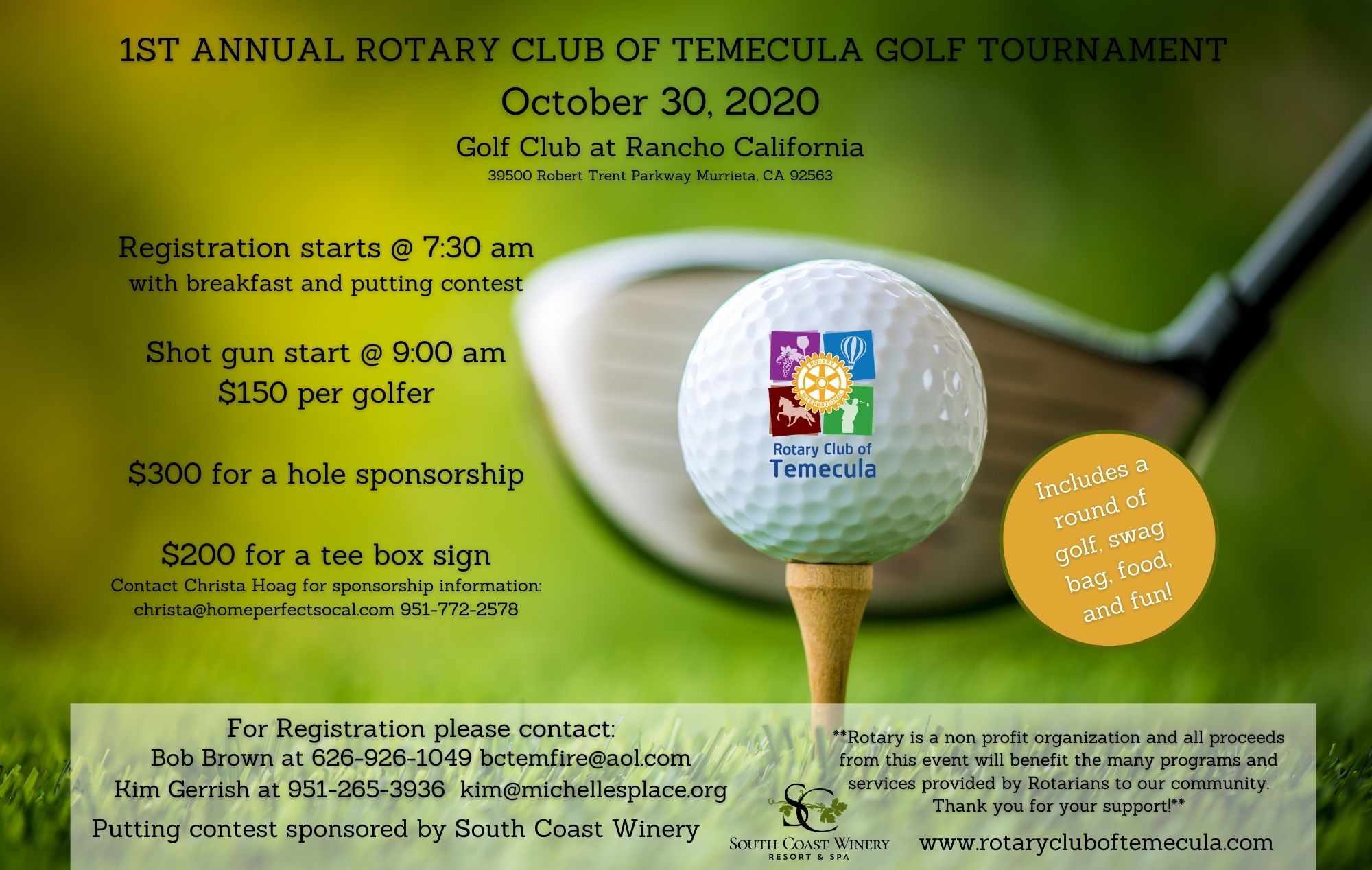 2020 Rotary Golf Tournament